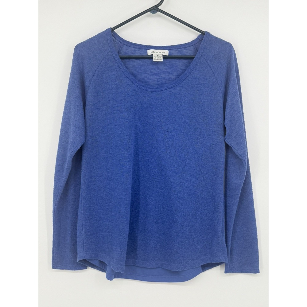 Liz Claiborne Women's Long Sleeve Sweater with Undertank Medium